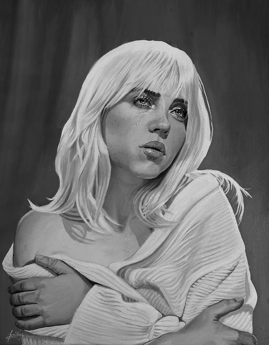 Happier Than Ever Oil Painting Print